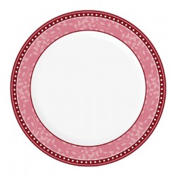 Prato 20cm Avulso Sobremesa Garden Rosa de Porcelana